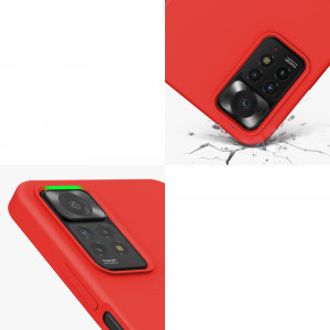 Husa Kwmobile pentru Xiaomi Redmi Note 11 Pro/Redmi Note 11 Pro 5G, Silicon, Rosu, 57373.09 - Img 8