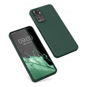 Husa Kwmobile pentru Xiaomi Redmi Note 11 Pro/Redmi Note 11 Pro 5G, Silicon, Verde, 57373.169 - Img 2