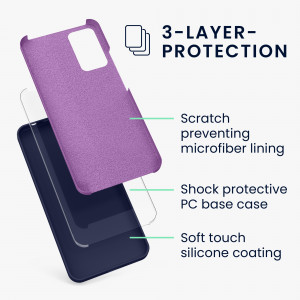 Husa kwmobile pentru Xiaomi Redmi Note 11 Pro/Redmi Note 11 Pro 5G/Redmi Note 12 Pro , Silicon, Albastru, 57373.182 - Img 3