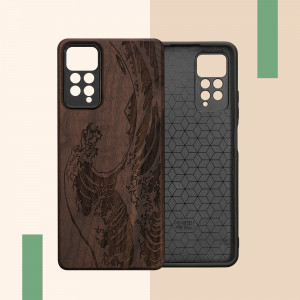 Husa kwmobile pentru Xiaomi Redmi Note 11 Pro/Redmi Note 11 Pro 5G/Redmi Note 12 Pro , Lemn, Maro, 57381.09 - Img 5