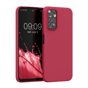 Husa Kwmobile pentru Xiaomi Redmi Note 11/Redmi Note 11s, Silicon, Rosu, 57368.229 - Img 1