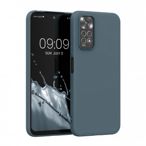 Husa Kwmobile pentru Xiaomi Redmi Note 11/Redmi Note 11s, Silicon, Albastru, 57368.202 - Img 1