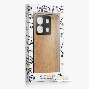 Husa Kwmobile pentru Xiaomi Redmi Note 13, Maro, Lemn/Silicon, KWM000020LO002C - Img 6