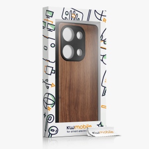 Husa Kwmobile pentru Xiaomi Redmi Note 13 Pro, Maro, Lemn/Silicon, KWM000020LV001C - Img 6