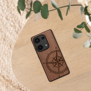 Husa Kwmobile pentru Xiaomi Redmi Note 13 Pro, Maro, Lemn/Silicon, KWM000020NA001C - Img 5