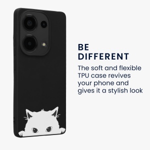 Husa Kwmobile pentru Xiaomi Redmi Note 13 Pro, Negru/Alb, Silicon, KWM000020NT002C - Img 4