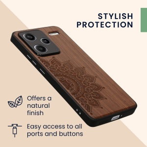 Husa Kwmobile pentru Xiaomi Redmi Note 13 Pro Plus 5G, Maro, Lemn, KWM000020KL002C - Img 6