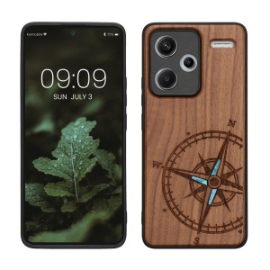 Husa Kwmobile pentru Xiaomi Redmi Note 13 Pro Plus 5G, Maro, Lemn/Silicon, KWM000020KL004C - Img 1