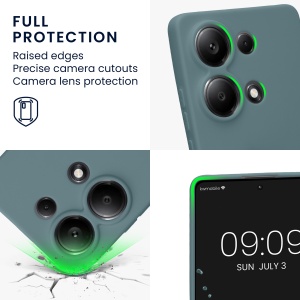 Husa Kwmobile pentru Xiaomi Redmi Note 13 Pro, Verde deschis, Silicon, KWM000020LY007C - Img 4