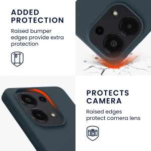 Husa Kwmobile pentru Xiaomi Redmi Note 13 Pro, Verde inchis, Silicon, KWM000020LT003C - Img 4