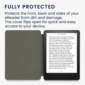 Husa pentru Amazon Kindle Paperwhite 11, Kwmobile, Verde, Textil, 56259.78 - Img 5