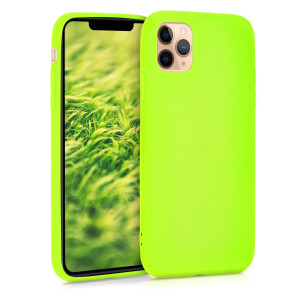 Husa pentru Apple iPhone 11 Pro Max, Silicon, Galben, 49782.75 - Img 1