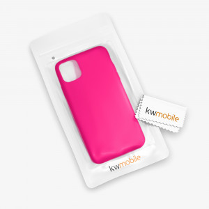 Husa pentru Apple iPhone 11 Pro Max, Silicon, Roz, 49725.08 - Img 8