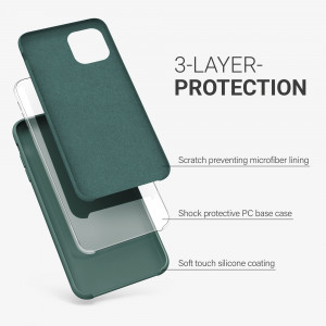 Husa pentru Apple iPhone 11 Pro, Silicon, Verde, 49726.171 - Img 3
