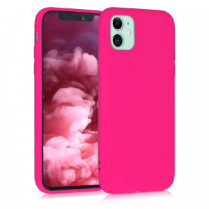 Husa pentru Apple iPhone 11, Silicon, Roz, 50791.77 - Img 1