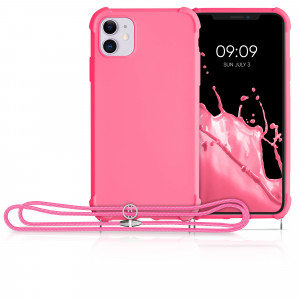 Husa pentru Apple iPhone 11, Silicon, Roz, 53838.77, kwmobile - Img 8