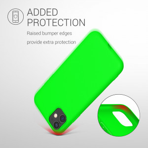 Husa pentru Apple iPhone 11, Silicon, Verde, 49783.44 - Img 7