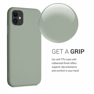 Husa pentru Apple iPhone 11, Silicon, Verde, 50791.172, kwmobile - Img 5
