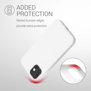 Husa pentru Apple iPhone 12 / iPhone 12 Pro, Silicon, Alb, 53938.48 - Img 7