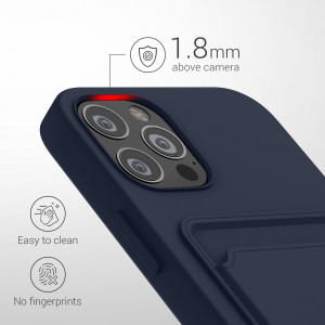 Husa pentru Apple iPhone 12 / iPhone 12 Pro, Silicon, Albastru, 55112.17, kwmobile - Img 4