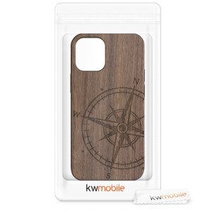 Husa pentru Apple iPhone 12 Mini, Lemn, Maro, 52733.01 - Img 6