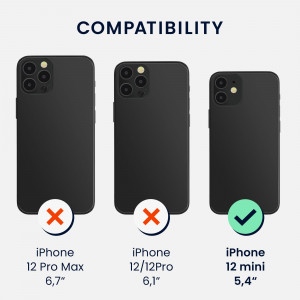 Husa pentru Apple iPhone 12 Mini, Silicon, Albastru, 56555.57, kwmobile - Img 6