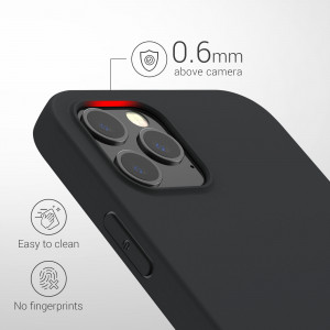 Husa pentru Apple iPhone 12 Pro Max, Silicon, Negru, 53940.47 - Img 4