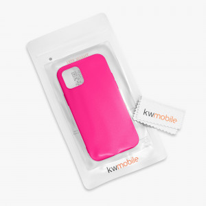 Husa pentru Apple iPhone 12 Pro Max, Silicon, Roz, 52644.08 - Img 8