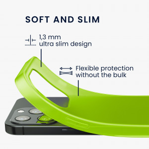 Husa pentru Apple iPhone 13 Pro, Silicon, Verde, 55957.75, kwmobile - Img 3