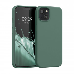 Husa pentru Apple iPhone 13, Silicon, Verde, 55878.166, kwmobile - Img 1