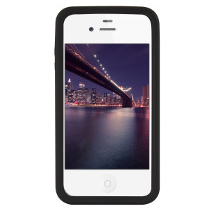 Husa pentru Apple iPhone 4 / iPhone 4s, Silicon, Negru, 10719 - Img 3