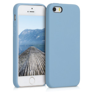 Husa pentru Apple iPhone 5 / iPhone 5s / iPhone SE, Silicon, Albastru, 42766.161 - Img 1