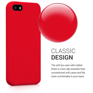 Husa pentru Apple iPhone 5 / iPhone 5s / iPhone SE, Silicon, Rosu, 42766.09 - Img 4