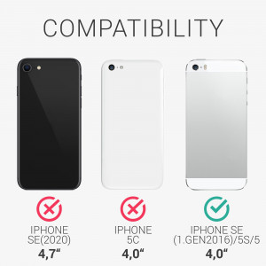 Husa pentru Apple iPhone 5s / iPhone SE, Silicon, Verde, 42766.200, kwmobile - Img 5