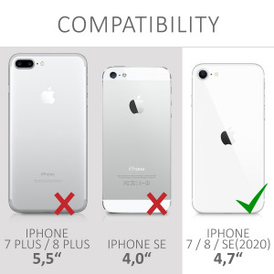 Husa pentru Apple iPhone 8 / iPhone 7 / iPhone SE 2, Silicon, Albastru, 39458.186, kwmobile - Img 6