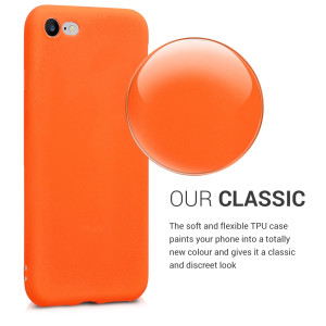 Husa pentru Apple iPhone 8 / iPhone 7 / iPhone SE 2, Silicon, Portocaliu, 43411.69 - Img 4