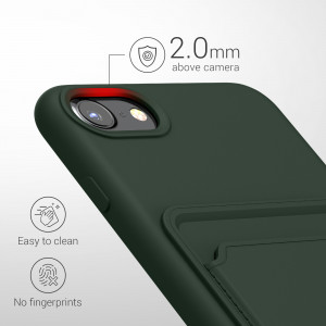 Husa pentru Apple iPhone 8 / iPhone 7 / iPhone SE 2, Silicon, Verde, 55117.80, kwmobile - Img 4
