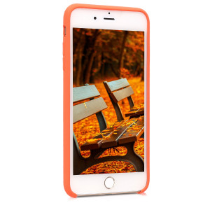 Husa pentru Apple iPhone 8 Plus / iPhone 7 Plus, Silicon, Portocaliu, 40842.29 - Img 3