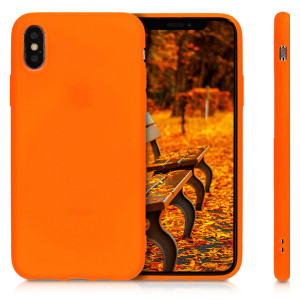 Husa pentru Apple iPhone X / iPhone XS, Silicon, Portocaliu, 46270.69 - Img 2