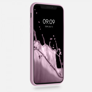 Husa pentru Apple iPhone X / iPhone XS, Silicon, Roz, 42492.140, kwmobile - Img 3