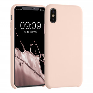 Husa pentru Apple iPhone X / iPhone XS, Silicon, Roz, 42495.225, kwmobile - Img 1