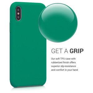 Husa pentru Apple iPhone X / iPhone XS, Silicon, Verde, 42495.142 - Img 4