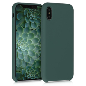 Husa pentru Apple iPhone X / iPhone XS, Silicon, Verde, 42495.171 - Img 1