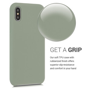 Husa pentru Apple iPhone X / iPhone XS, Silicon, Verde, 42495.172 - Img 4