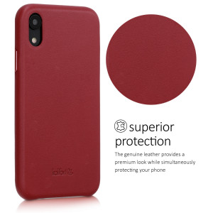 Husa pentru Apple iPhone XR, Piele naturala, Rosu, 45955.09 - Img 4