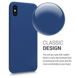 Husa pentru Apple iPhone XS Max, Silicon, Albastru, 45909.116 - Img 4