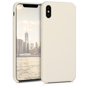 Husa pentru Apple iPhone XS Max, Silicon, Bej, 45909.16 - Img 1