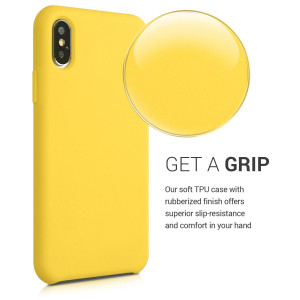 Husa pentru Apple iPhone XS Max, Silicon, Galben, 45909.165 - Img 4