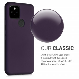 Husa pentru Google Pixel 5, Silicon, Mov, 53565.115 - Img 4