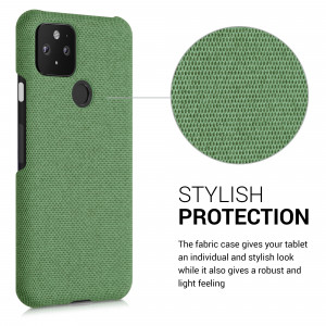 Husa pentru Google Pixel 5, Textil, Verde, 52433.07 - Img 4